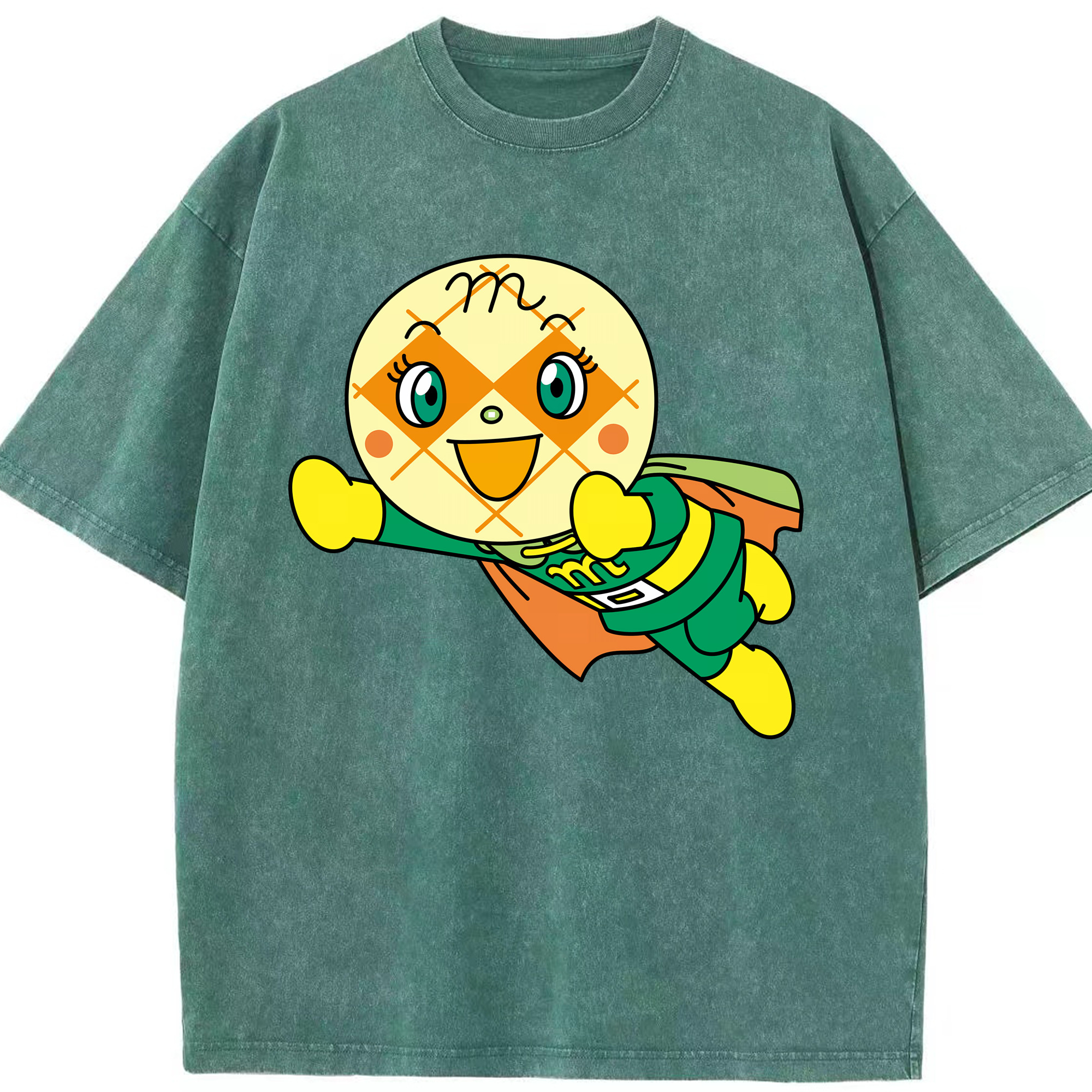 （画像用） アンパンマン Anpanman 綿100% ヴィンテージ風 半袖Tシャツ（フロントプリント）